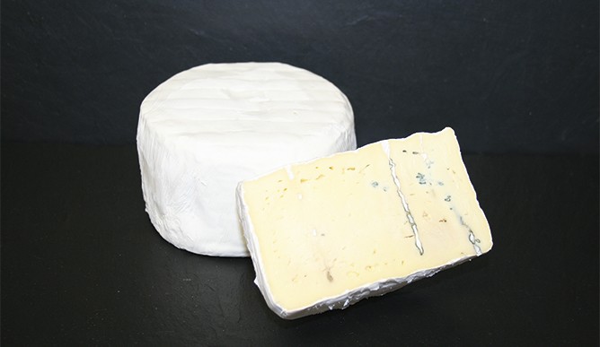 Anderlbauer cheese specialties, cow brie with blue mold