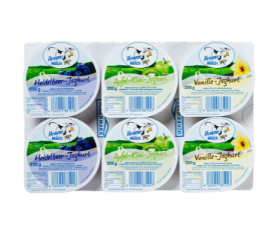 Mixed tray of 6 yoghurt 200g