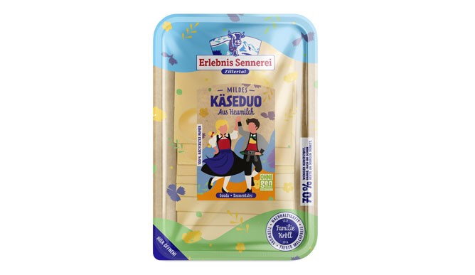 Zillertal mild cheese duo slices