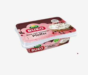 پنیر آرلا بوکو فلفل صورتی و سیاه 200 گرم