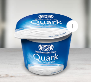 Finely sweetened quark