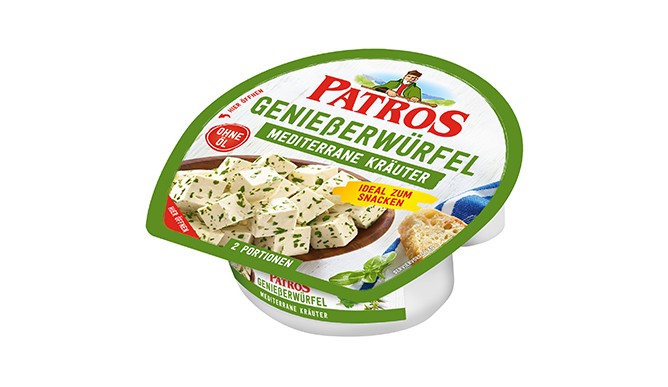 پنیر مکعب های لذیذ پاتروس گیاهان مدیترانه ای 135 گرم