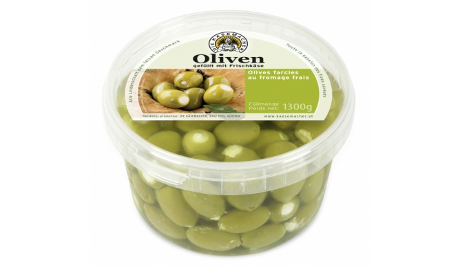 Olives stuffed with cream cheese