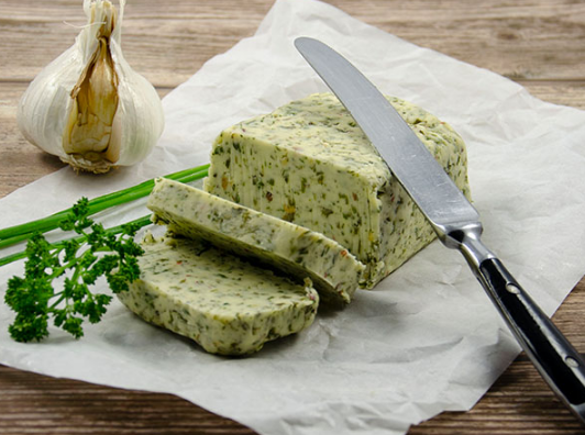 Whey butter with herbs