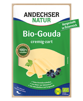 Organic Gouda at least 48% fat i. Tr. in slices 150g