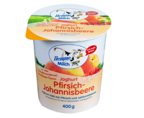 Peach-currant yoghurt 400g