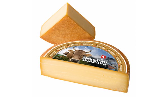 Swiss horn cow cheese