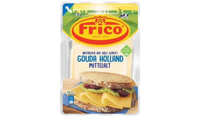 Frico Gouda Holland Middle Ages g.g.A slices