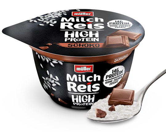 Rice pudding high protein chocolate 100 g