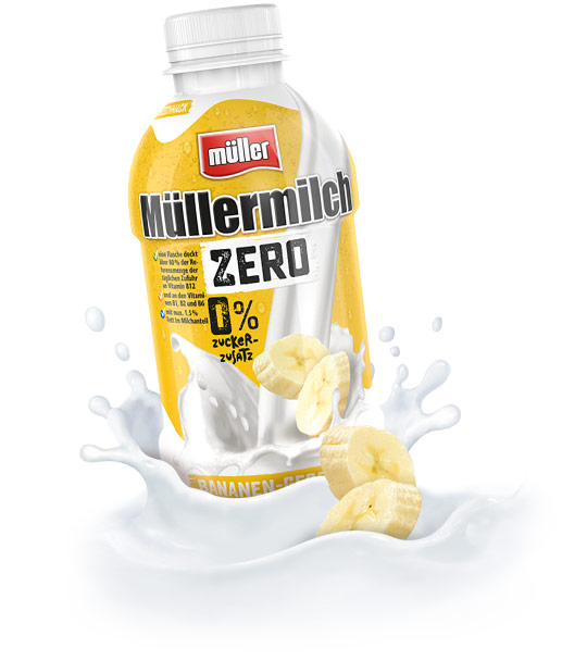 Müller milch zero banana flavor 100 g
