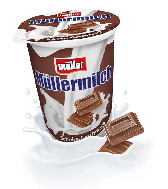Müller milk original in a chocolate cup 100 g