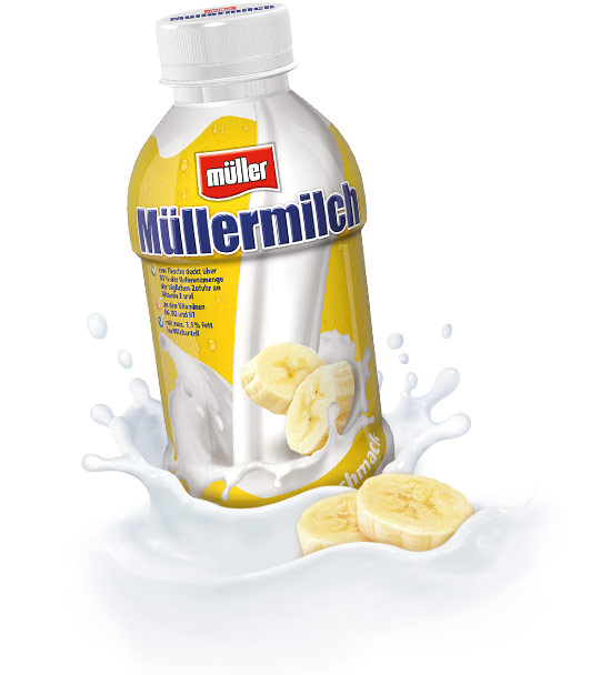 Müller milk original in the bottle Banana flavor 100 g