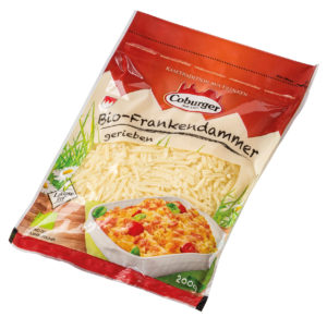 Coburg organic Frankendammer grated 45% fat i.d.m., 200g