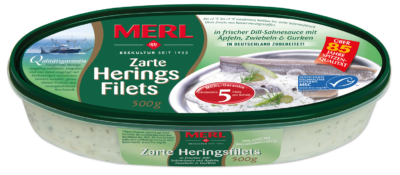 Tender herring fillets in dill cream sauce, 500g