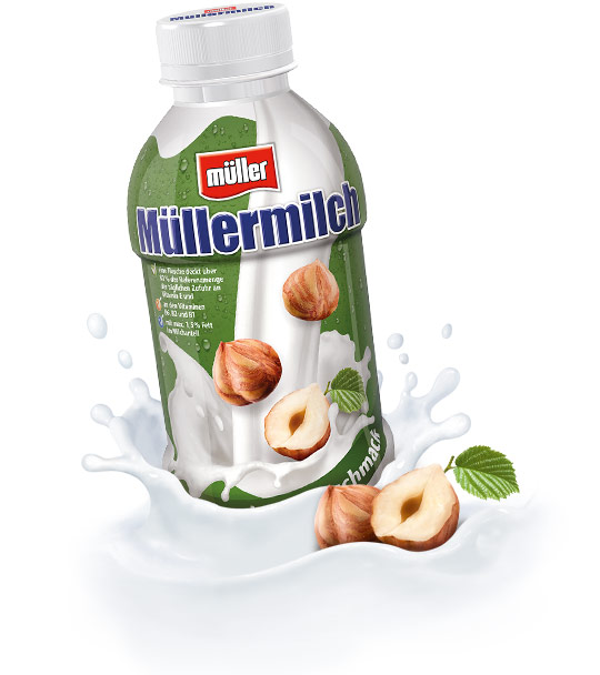 Müller milk original in the bottle Hazelnut flavor 100 g