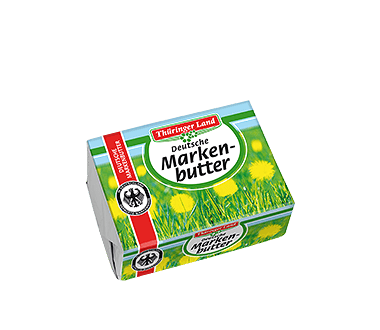 Thuringia German branded butter