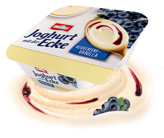 ماست بلوبری وانیل 100 گرم