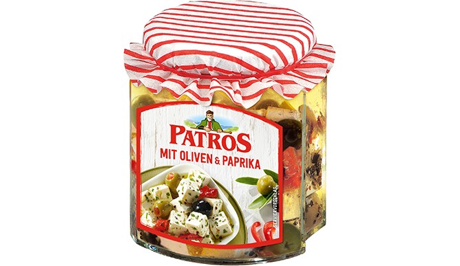 Patros with olives and peppers 300g