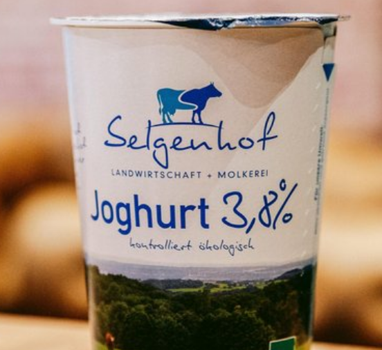 Yoghurt organic whole milk, 3.8% 500g