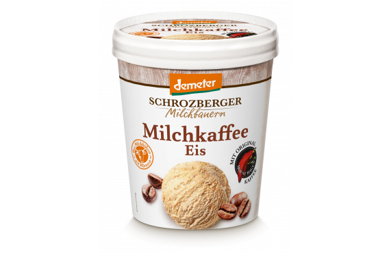 Milk coffee ice cream