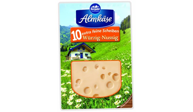Bergader alpine cheese Fine slices 