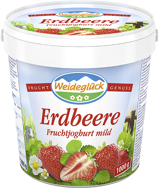 ماست توت فرنگی ملایم 