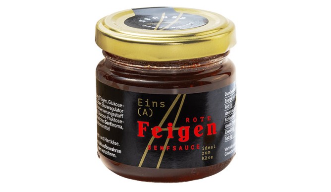 One (A) red fig mustard sauce