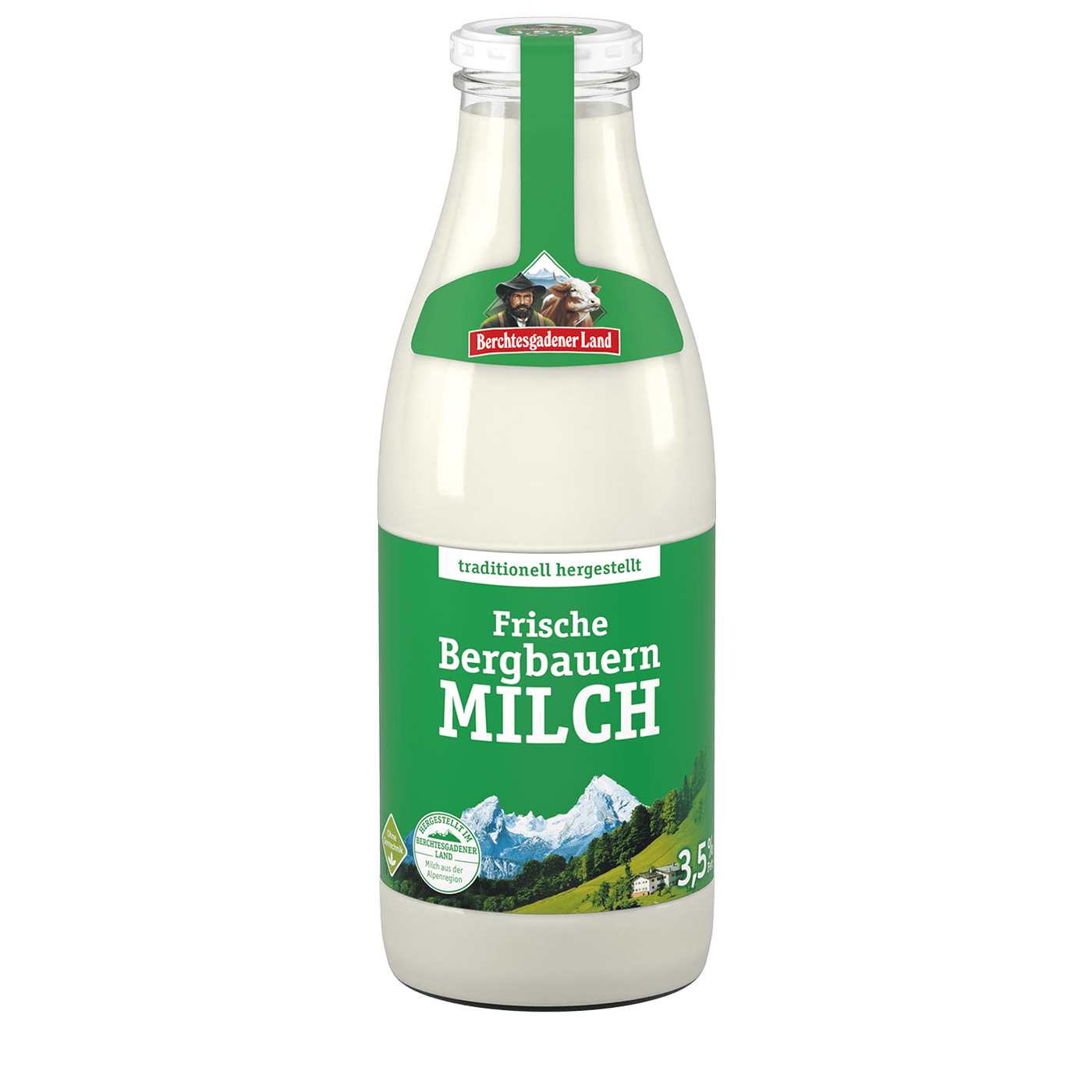 Fresh mountain farm milk