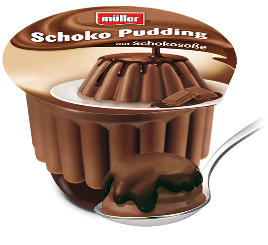 Chocolate pudding with chocolate sauce 100 g
